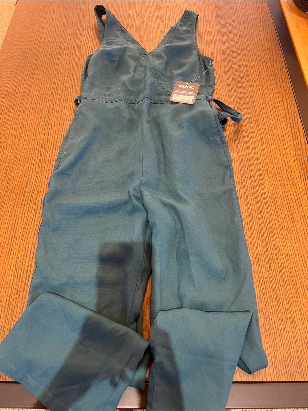 NWT- Kuhl W’s Fresco Jumpsuit- Everglade